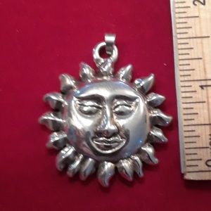 92.5 Silver Sun Pendant